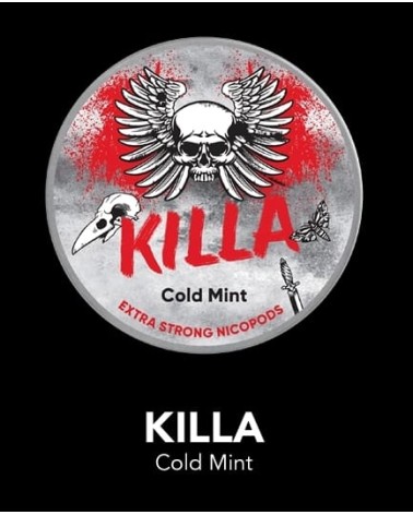 KILLA COLD X MINT EXTRA STRONG NICOPODS