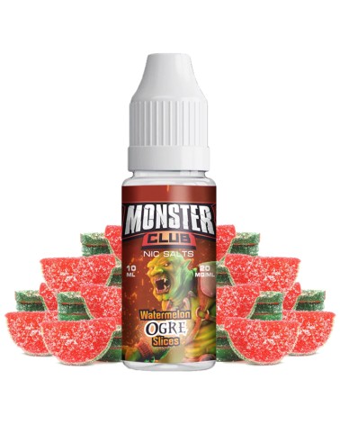 Watermelon Ogre Slices 10ml - Monster Club Nic Salts 20MG