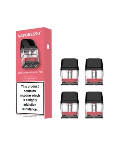 Vaporesso XROS Pod Replacement (Pack 4) 0.8 ohm