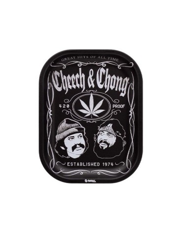 BANDEJA METAL G-ROLLZ CHEECH & CHONG HITS 14X18CM