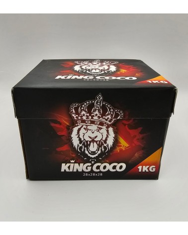 CARBÓN NATURAL KING COCO 1KG 28mm