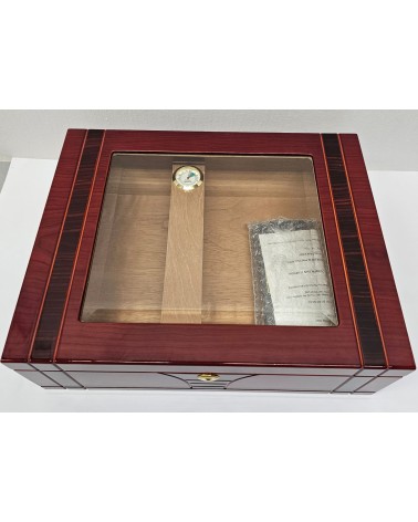 HUMIDOR TAPA CRISTAL PREMIUM